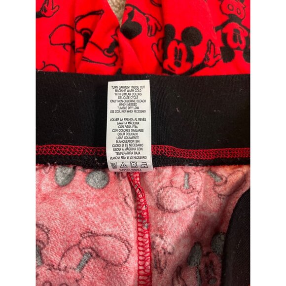 Mickey Mouse Womens Red & Black "The One And Only" Soft Pajama Set Size Small - Picture 16 of 16